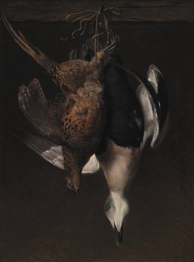 Game. A Pheasant and an Eider by J.L. Jensen