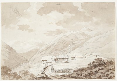 The Village of Airolo in the Alps by J.L. Lund