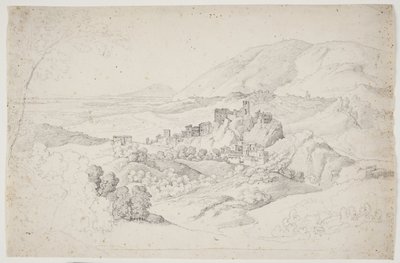 Olevano Romano. Sabine Mountains by J.L. Lund