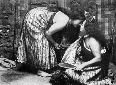 Hongi Maori Salutations, 1908-1909 by JL Martin