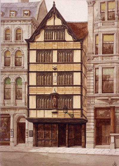 Crosby Hall, Bishopgate, London, 1860 by JL Stewart