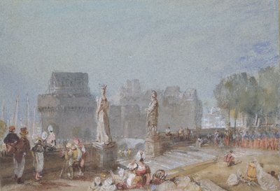 Chateau de Nantes, c1830 by Joseph Mallord William Turner