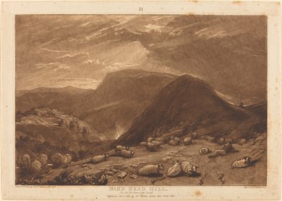 Hind Head Hill, published 1811 by Joseph Mallord William Turner