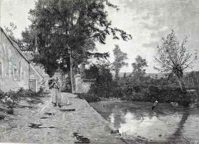 After the rain, from Leisure Hour, 1888 by J.M. Barnsley