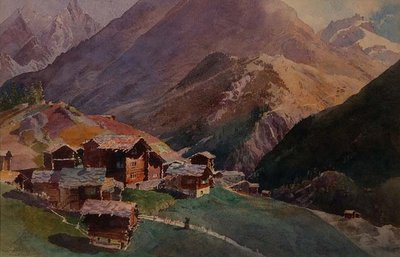 Zermatt from Platten by J.M. Donne