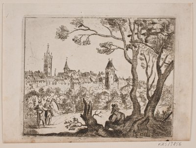By a Town by J.O. Schack