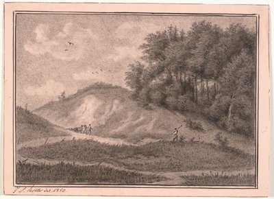 Hilly Terrain with Gravel Pit and Trees by J.P. Møller