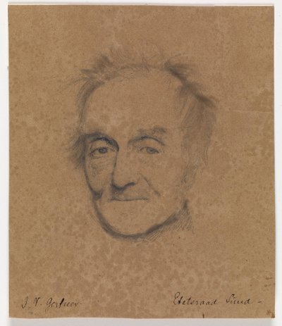 Portrait of the painter J.L. Lund by J.V. Gertner