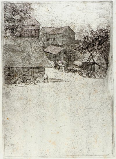 Neighboring Farm by J. Alden Weir