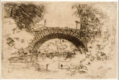 The Stone Bridge by J. Alden Weir