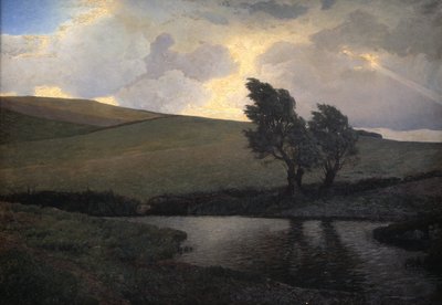Showery Landscape, Jægerspris, Zealand by J. Bentzen Bilkvist