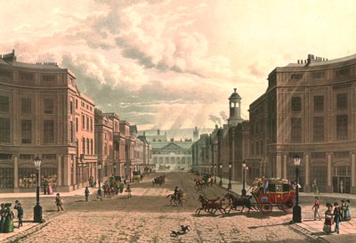 Regent Street from Piccadilly, c. 1822 by J Bluck