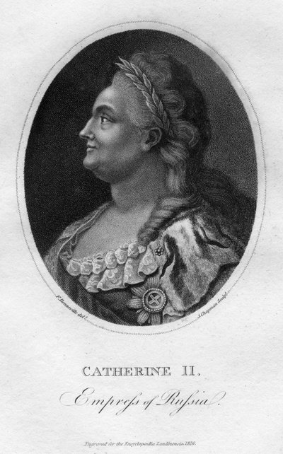 Catherine the Great, Empress of Russia, 1826 by J. Chapman