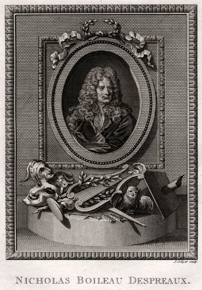 Nicholas Boileau Despreaux by J. Collyer