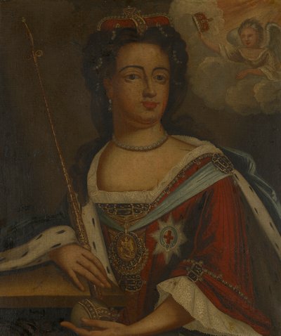 Anne, Queen of England (1665) by J. Cooper