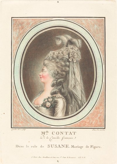 Mademoiselle Contat by J. Coutellier