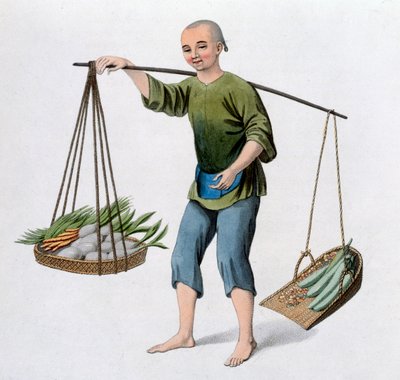 A Boy with Vegetables by J Dadley