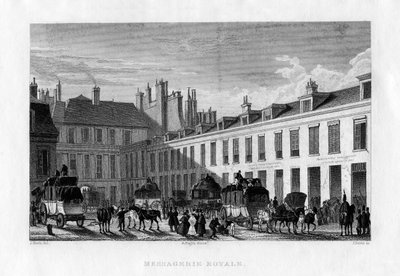 Royal Courier Service, Paris, 1829 by J. Davis
