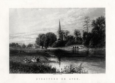 Stratford on Avon, England, 1883 by J. Godfrey