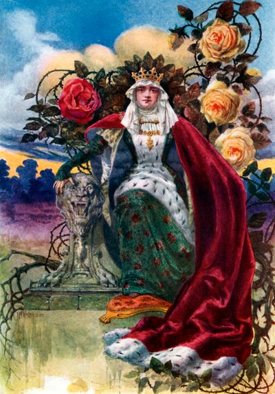 A Queen of Roses, 1908-1909 by J. H. Valda