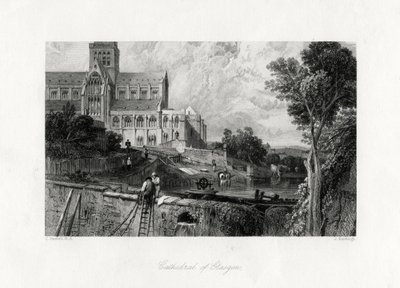 Glasgow Cathedral, Scotland, 19th Century by J. Horsburgh