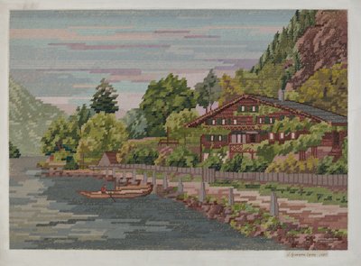 Landscape in Petit Point by J. Howard Iams