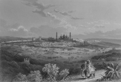 Delhi, India (engraving) by J Ramage