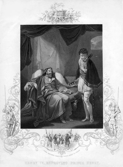 Henry IV Reproving Prince Henry by J. Rogers