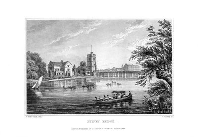 Putney Bridge, London by J. Rogers