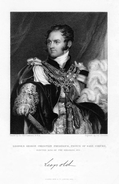 Leopold of Saxe-Coburg and Gotha, 1831 by J. Thomson