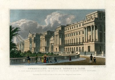 Cumberland Terrace, Regents Park, London by J. Tingle
