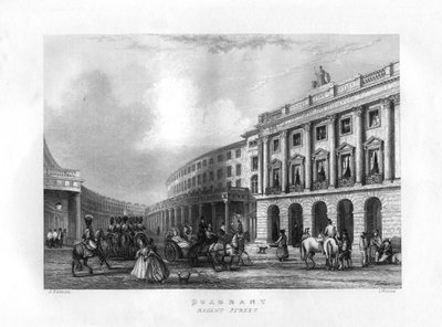 Quadrant, Regent Street, London, 19th Century by J. Woods