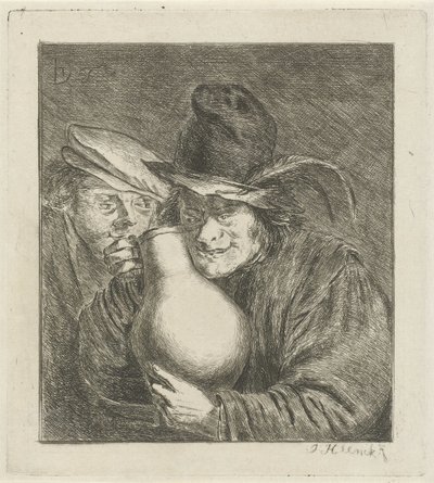 Two Farmers with a Jug by Jabes Heenck