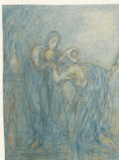 Rebecca Gives Water to Eliezer (?) by Jac van Looij