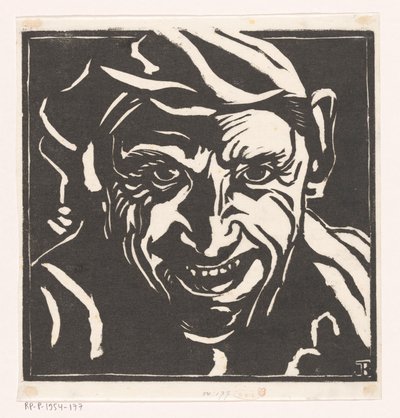 Head of a Laughing Man by Jacob Bendien