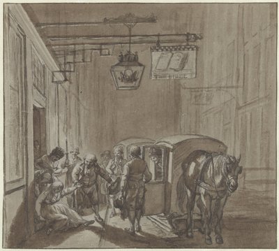 Leaving the Inn by Jacob  Cats