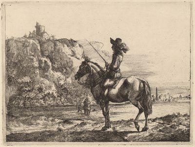 River Landscape with Horseman by Jacob Duck