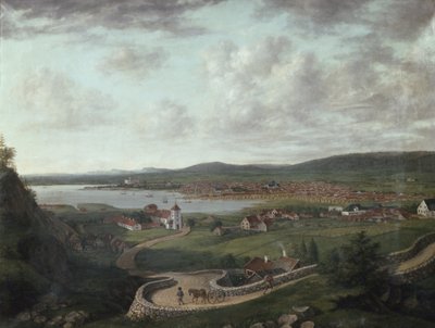 Christiania and Surroundings from the Egeberget by Jacob Edward Munch