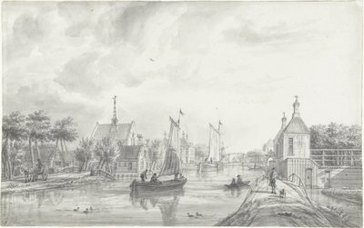 View in Leiderdorp by Jacob Elias La Fargue
