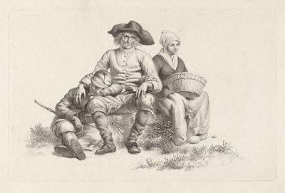 Peasant Family (series title: Study Prints / Etudes gravées) by Jacob Ernst Marcus