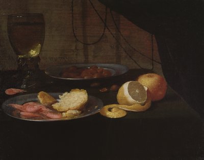 Still Life with Lemon by Jacob  Foppens van Es