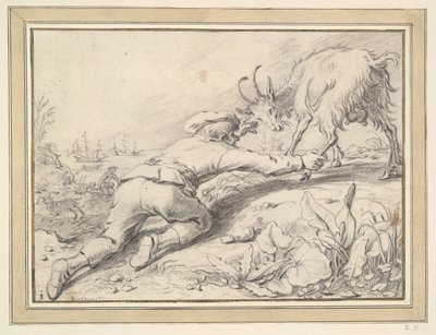 Boy Catching a Goat by Jacob Gerritsz Cuyp