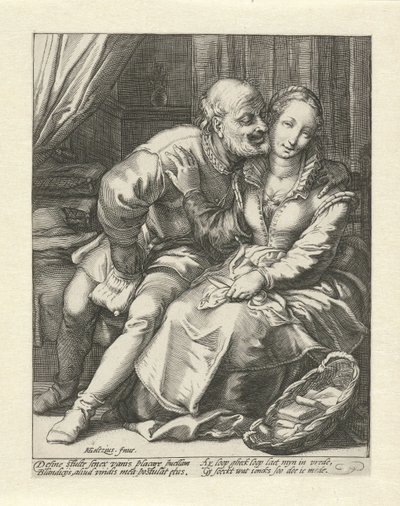Rejection of an Old Man by Jacob Goltzius (II)