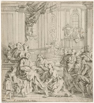 Washing of the Feet by Jacob Herreyns (I)