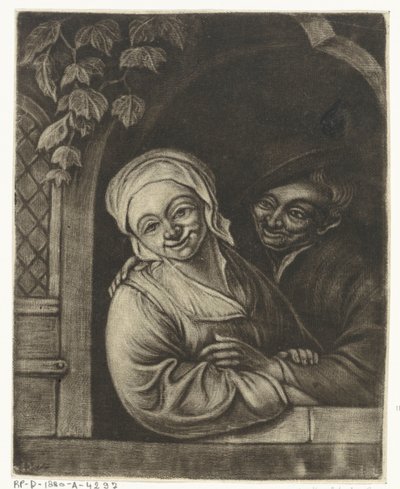 Couple in a Window Opening by Jacob Hoolaart