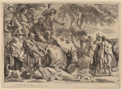 Cacus Robbing the Cattle of Hercules by Jacob Jordaens