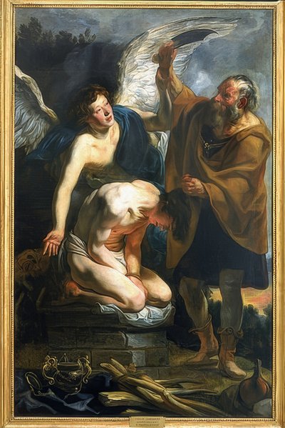 The Sacrifice of Isaac. 17th century by Jacob Jordaens