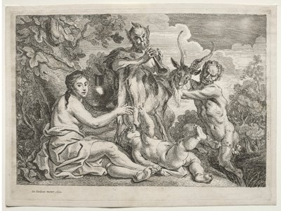 Jupiter Nourished by the Goat Almathea by Jacob Jordaens