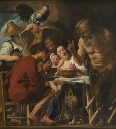 Satyr and Peasant Family by Jacob Jordaens