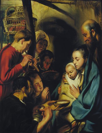 The Adoration of the Shepherds by Jacob Jordaens
